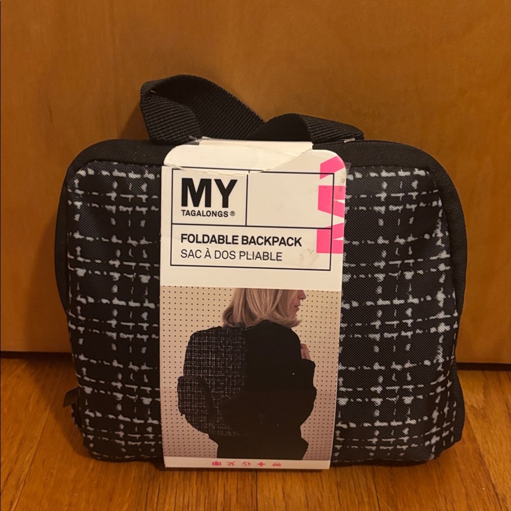 MYTAGALONGS Black Foldable Backpack